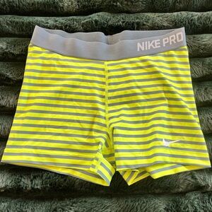 Nike Pro Gray and Neon Green Activewear